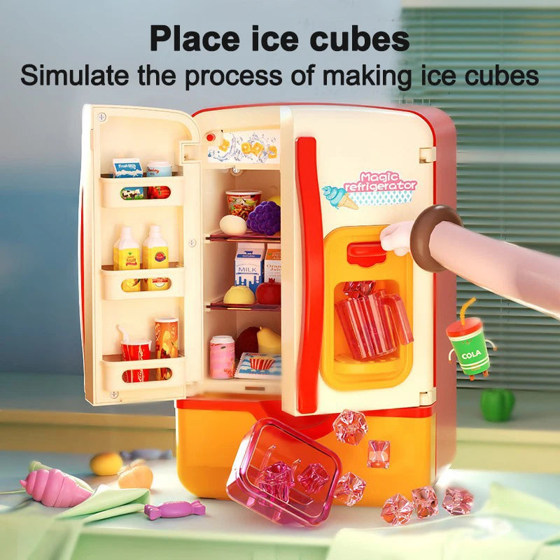 CowLost | fencing-barriers-kids-mini-electric-double-door-play-refrigerator-toy |4