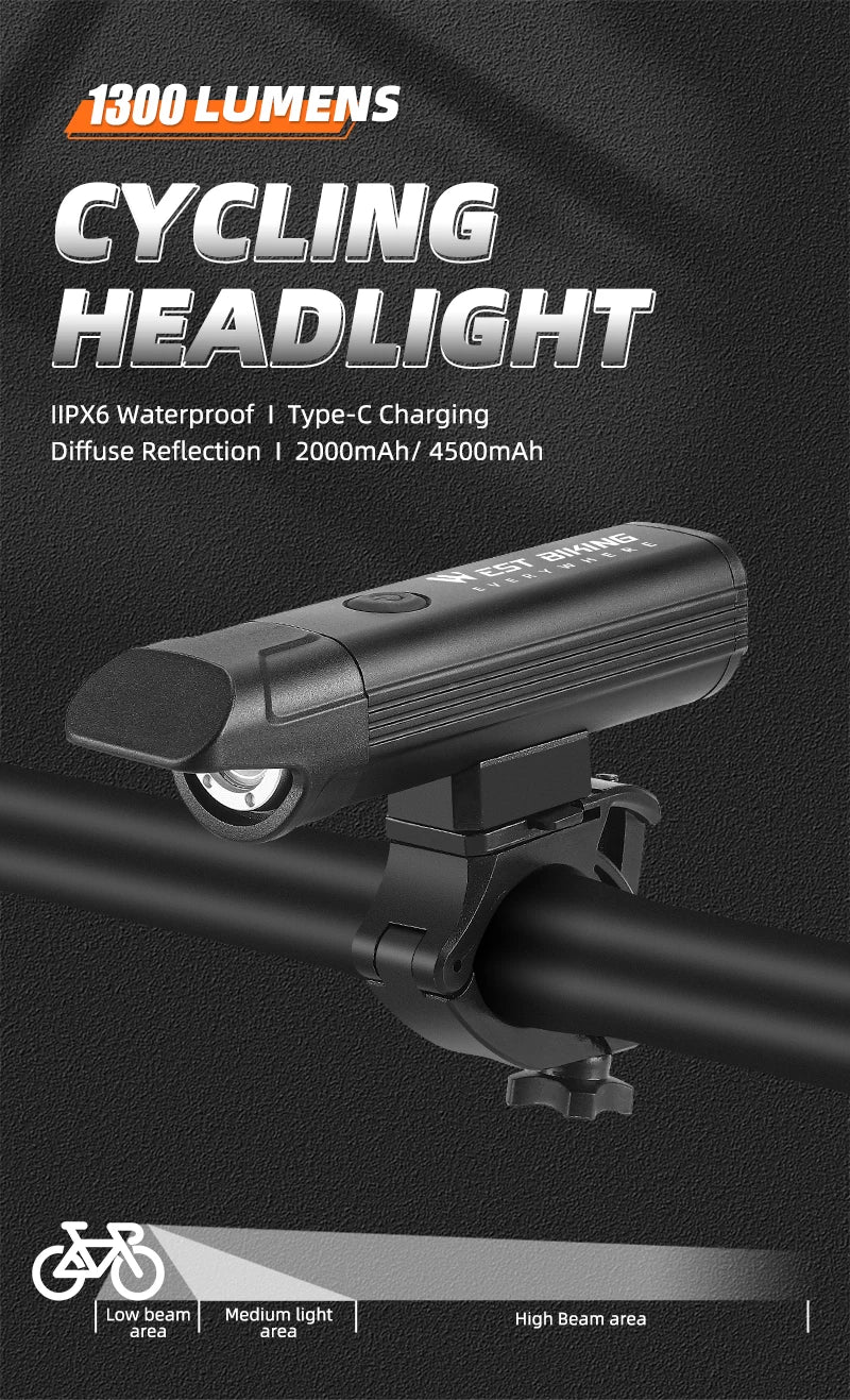 CowLost | west-biking-bike-front-light-induction-bicycle-bright-light-usb-charging-flashlight-cycling-waterproof-torch-bike-headlight |18