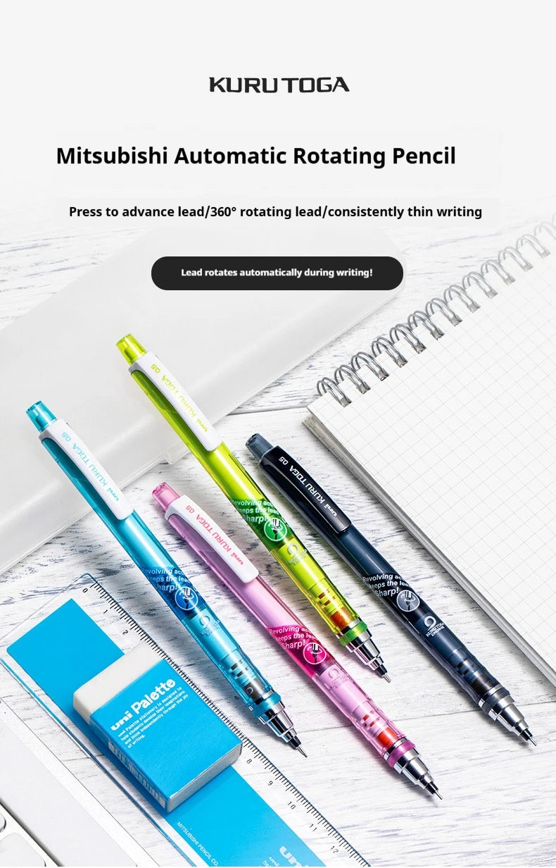 CowLost | product_id-uni-kuru-toga-450t-0-5mm-mechanical-pencil-with-ergonomic-grip-and-anti-smudge-lead-auto-rotating-tip-for-writing-and-sketching |7