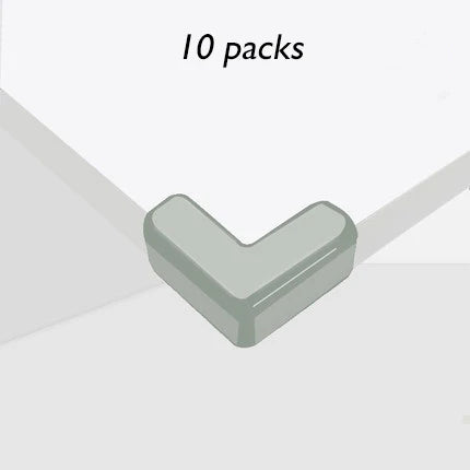 10pcs/lot Rubber Transparent L Shape Baby Safety Silicone Corner Protector