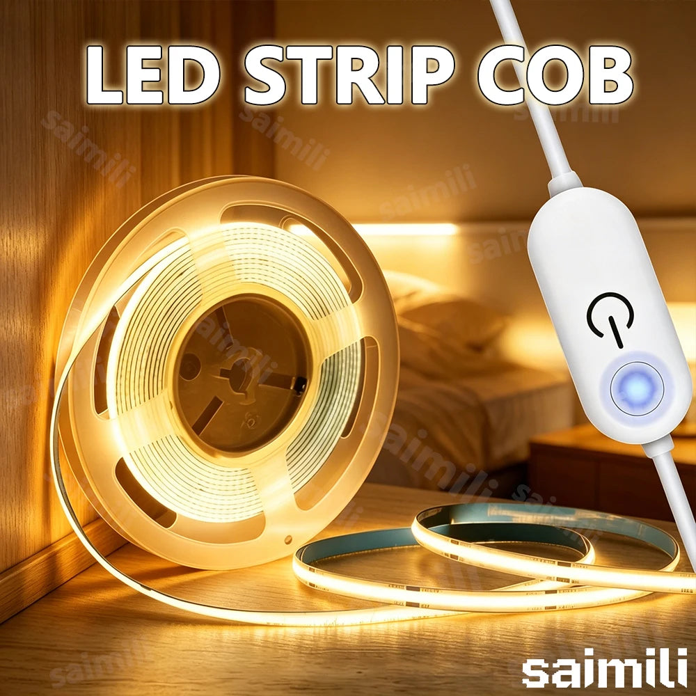 CowLost | led-lights-product_id-led-cob-usb-light-strip-with-bright-touch-switch-dimmable-for-indoor-decoration |1