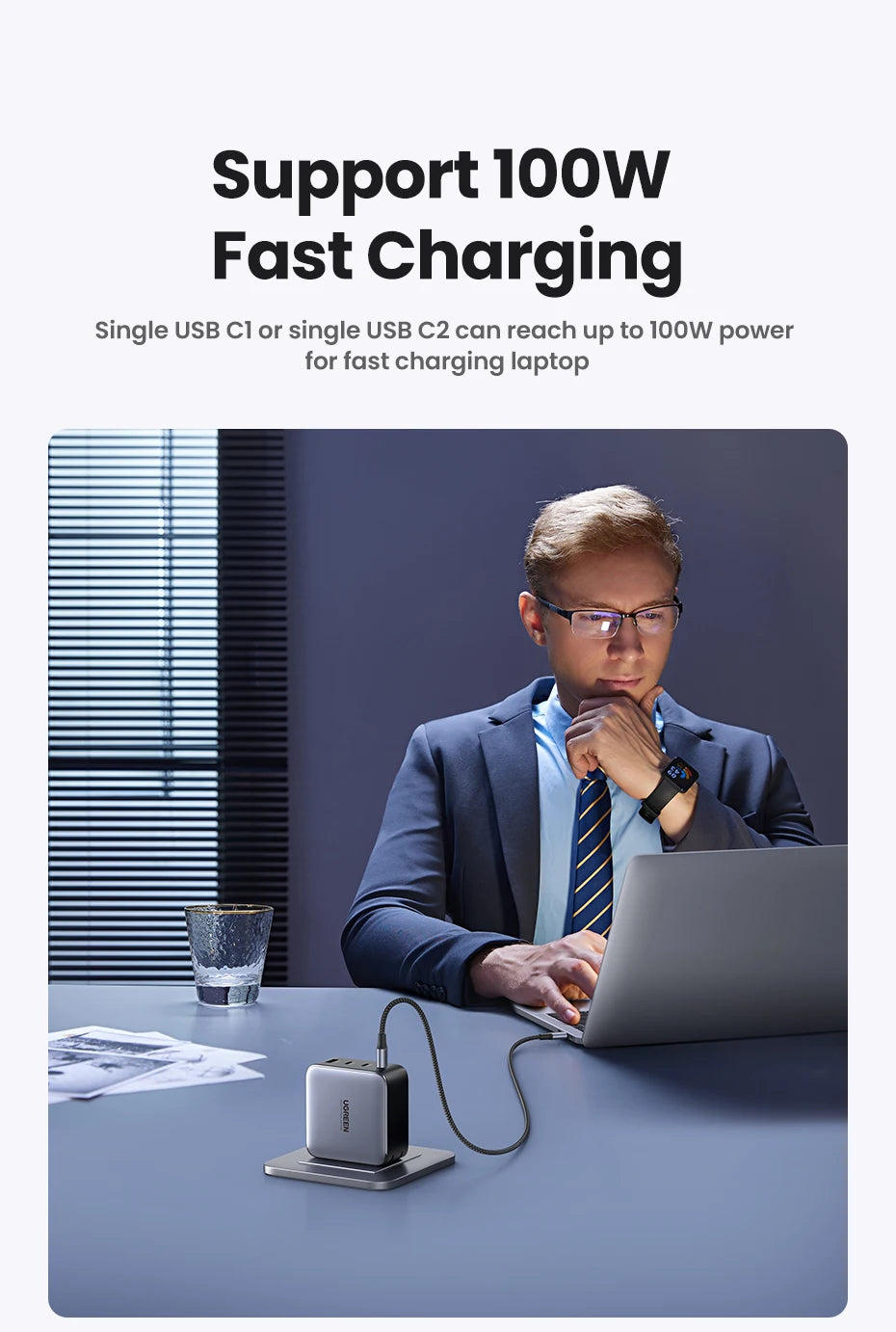 CowLost | ugreen-100w-gan-charger-usb-c-charger-qc4-0-3-0-quick-charge |10