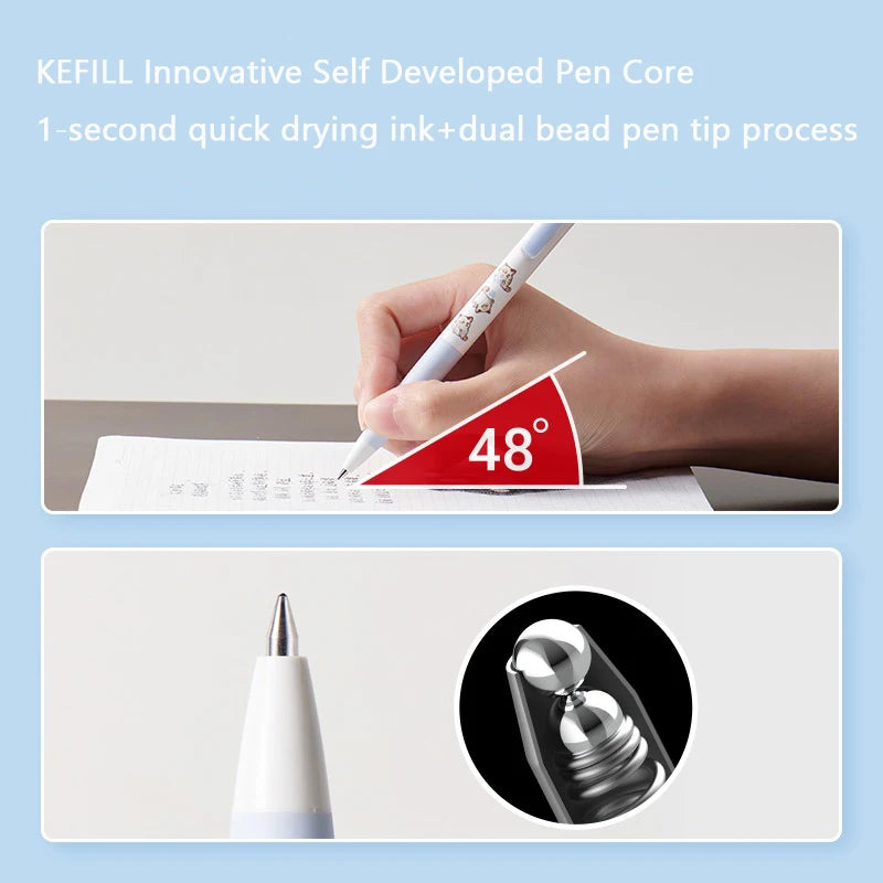 CowLost | product_id-kaco-k7-kawaii-gel-pen-0-5mm-black-ink-cute-cat-design-quick-dry-stationery |3