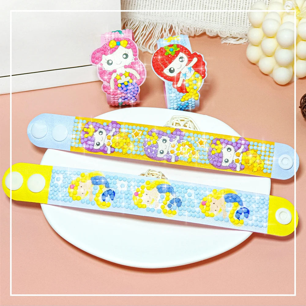 CowLost | product_id-diy-childrens-diamond-drawing-bracelet-kit-with-eva-wristband-gift |8