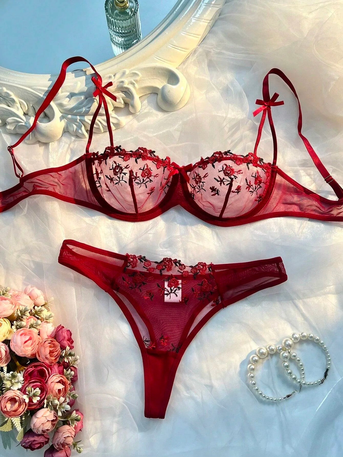 CowLost | sexy-lingerie-romantic-fancy-eroticÑƒ-set-woman-2-pieces-transparent |2