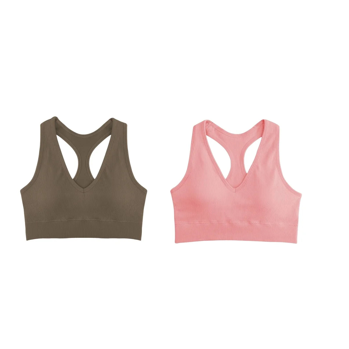 CowLost | product_id-2pcs-seamless-wireless-padded-y-back-breathable-sports-bras-for-women |13