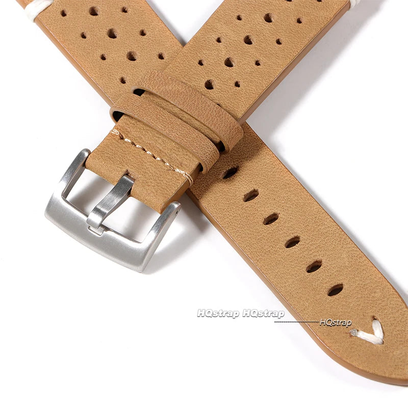 CowLost | product_id-breathable-genuine-cowhide-leather-quick-release-watch-strap-20mm-22mm-black-red-yellow-brown-unisex |4