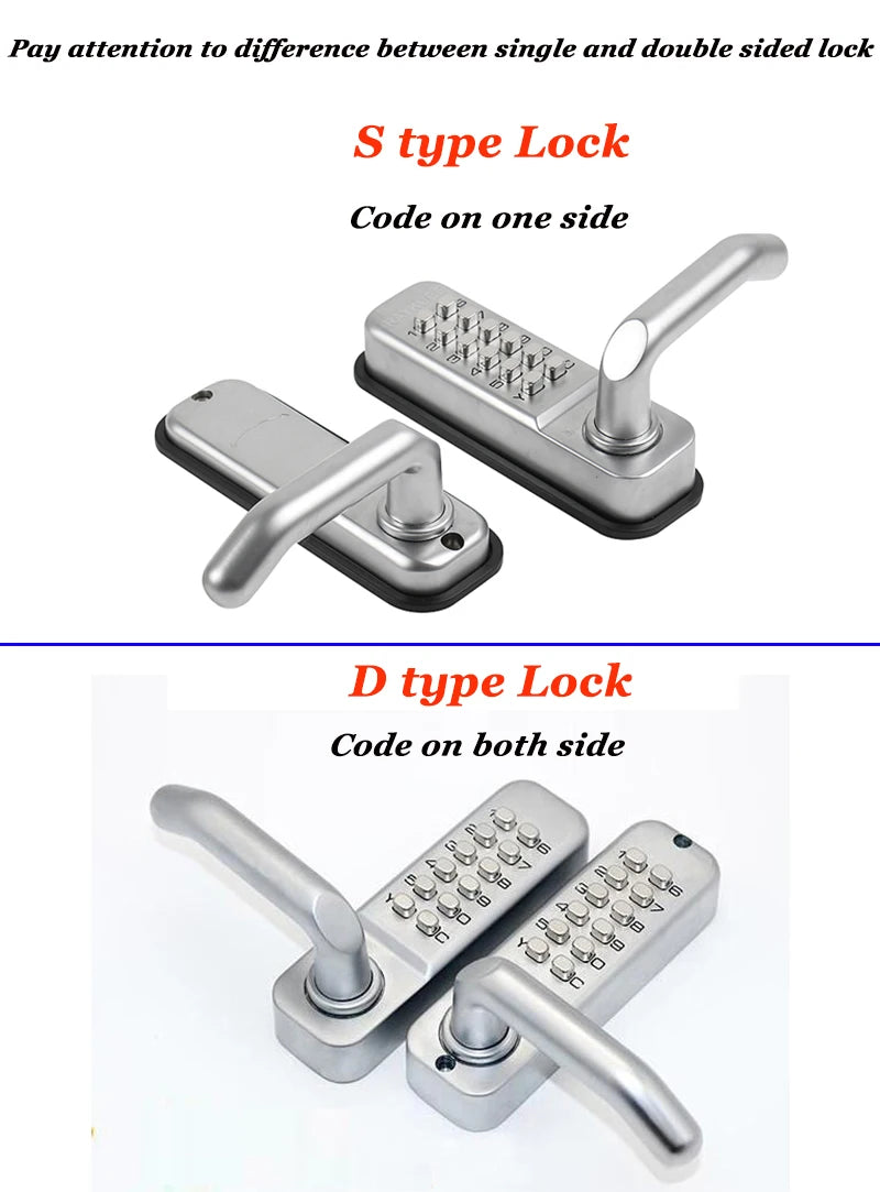 CowLost | locks-keys-product_id-long-handle-mechanical-keypad-password-lock-waterproof-keyless-wooden-door-gate-lock |7