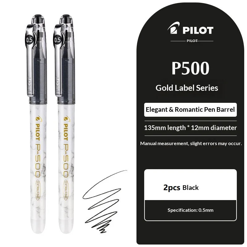 CowLost | product_id-pilot-p500-gold-series-0-5mm-gel-pen-6-colors-anti-smudge-marble-design-ideal-for-students-exams |44