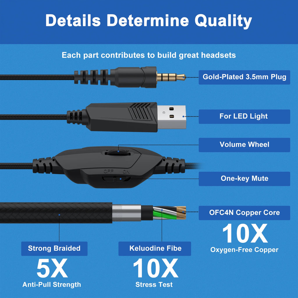 CowLost | lighting-product_id-ammtoo-wired-gaming-headset-with-mic-rgb-lighting-3-5mm-usb-for-pc-ps4-ps5-laptop |5