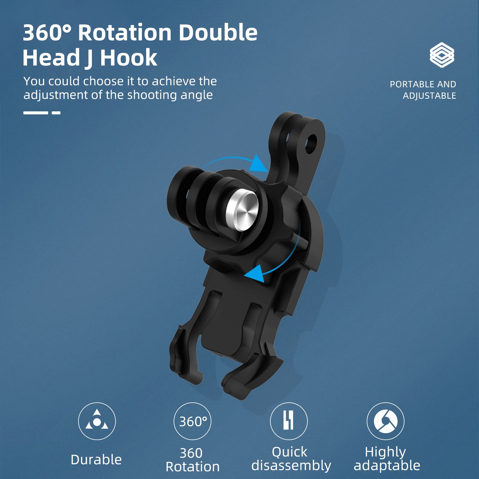CowLost | telesin-360-rotation-backpack-strap-mount-for-gopro-hero-13-12-11-10-9-8-7-6-5-insta360-sjcam-eken-dji-osmo-action-accessories |1