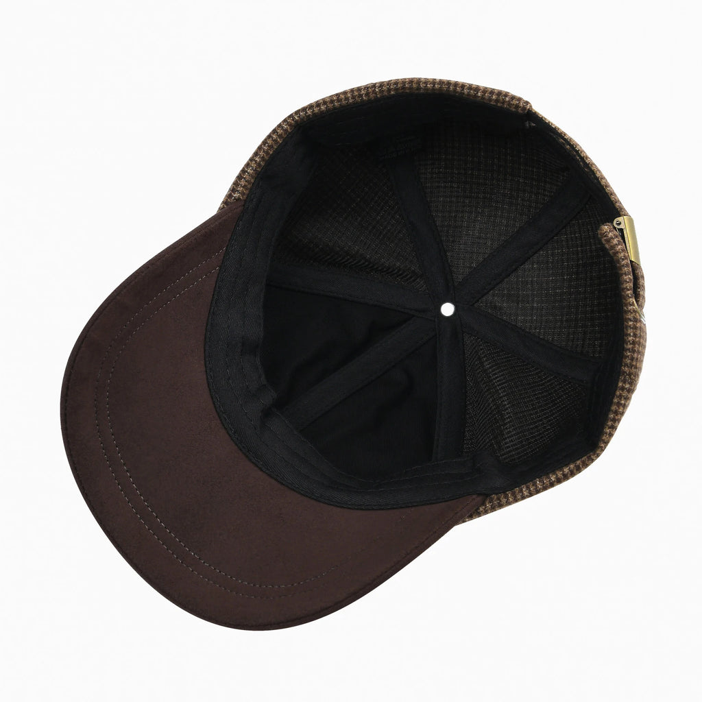 CowLost | botvela-mens-wool-tweed-baseball-cap-casual-style-soft-adjustable-unstructured-hat |10