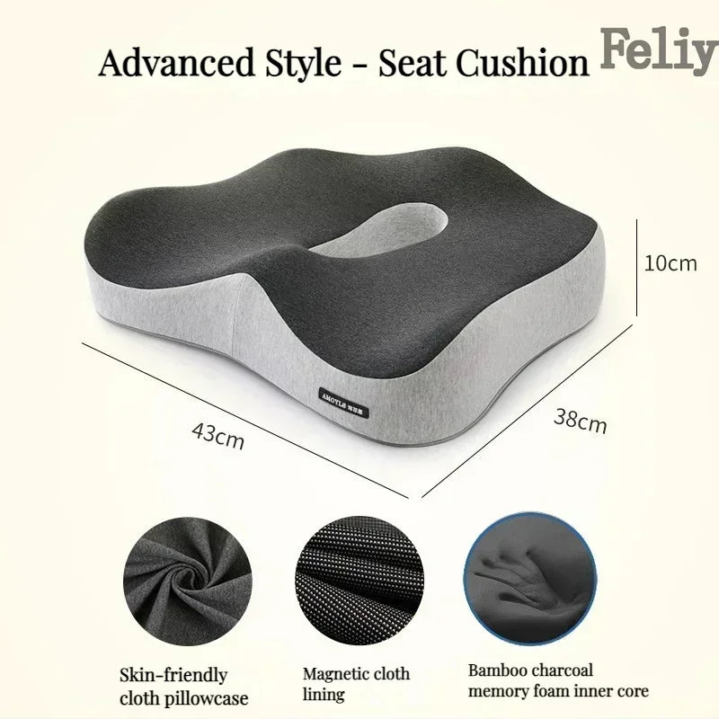 CowLost | memory-foam-office-chair-cushion-car-seat-support |35