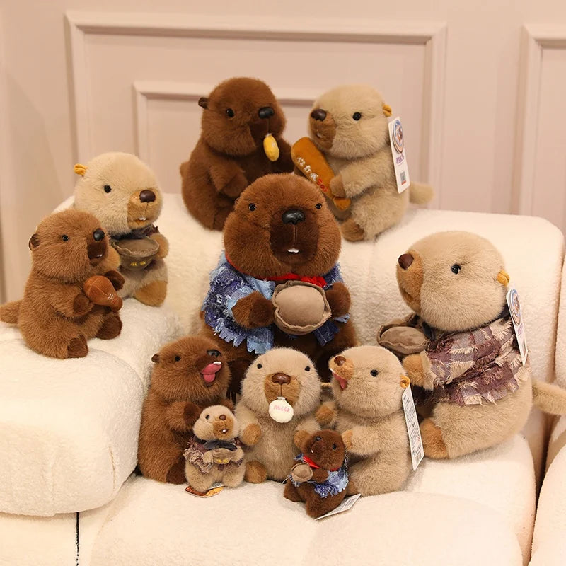 CowLost | uncategorized-cute-groundhog-plush-keychain-with-clothes-soft-stuffed-animal-doll-birthday-gift |7