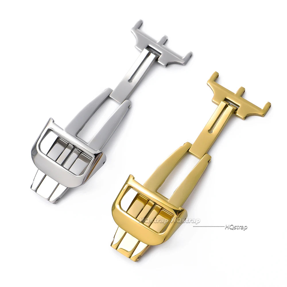 CowLost | product_id-18mm-deployment-butterfly-buckle-for-jaeger-silicone-cowhide-straps-silver-gold-rose-gold-steel-clasp |4