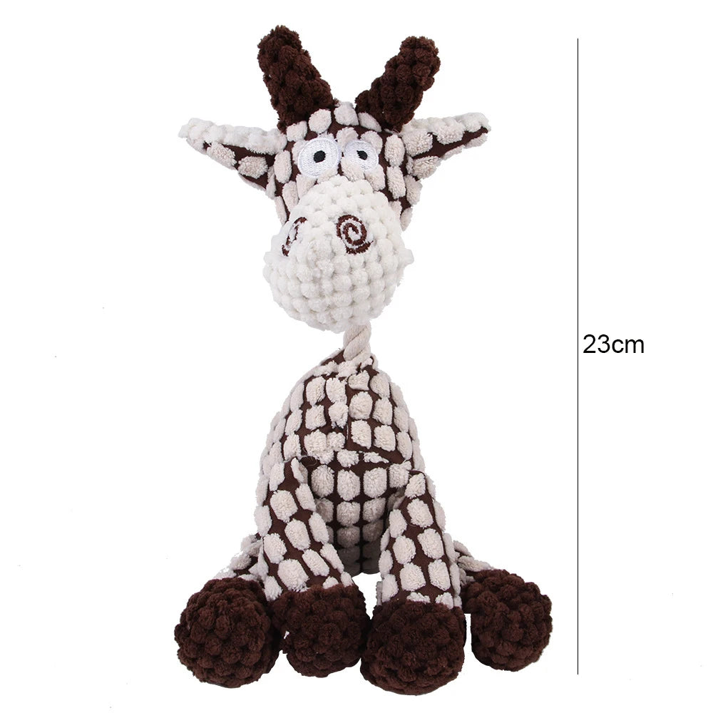 CowLost | dog-kennel-run-accessories-donkey-shape-corduroy-squeaky-dog-chew-toy |13