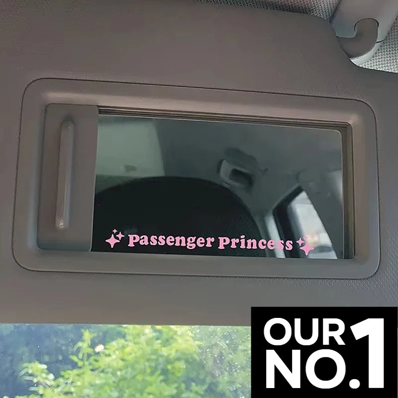 CowLost | 2pcs-mirror-decoration-sticker-passenger-princess-star-mirror-decal-sticker-rearview-mirror-car-vinyl-decoration-funny-car-decal |1