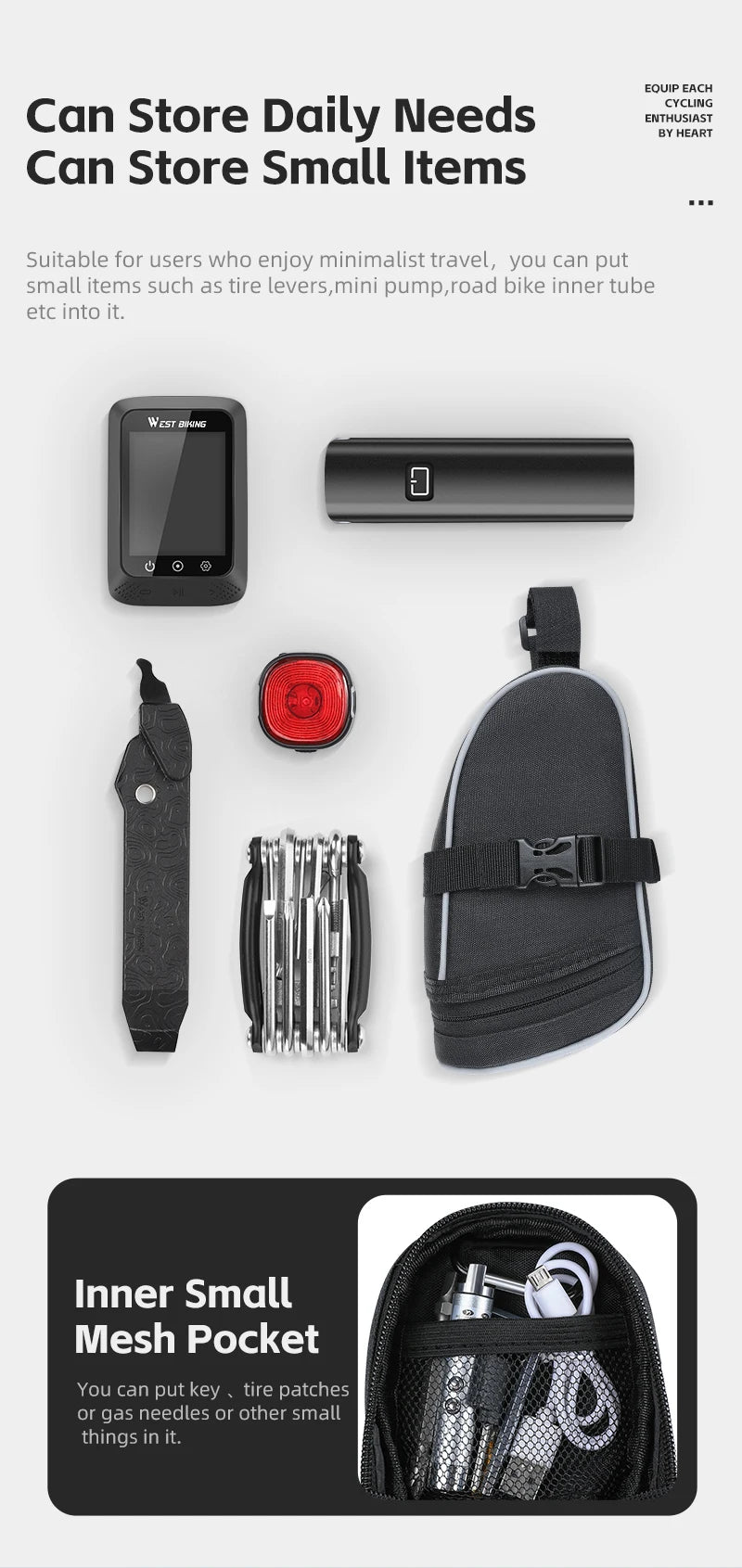 CowLost | west-biking-portable-bike-tail-bag-1-2l-reflective-cycling-bag-ultralight-waterproof |29