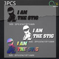 CowLost | i-am-the-stig-creative-text-fun-pattern-racing-rider-sticker |10