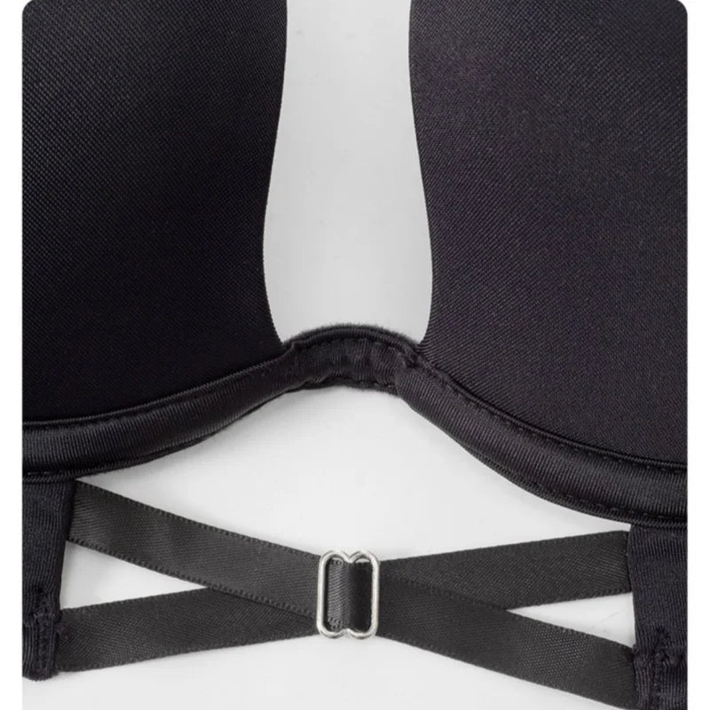 CowLost | product_id-push-up-non-wire-3-4-cup-deep-u-bra-for-women-soft-top-underwear |4