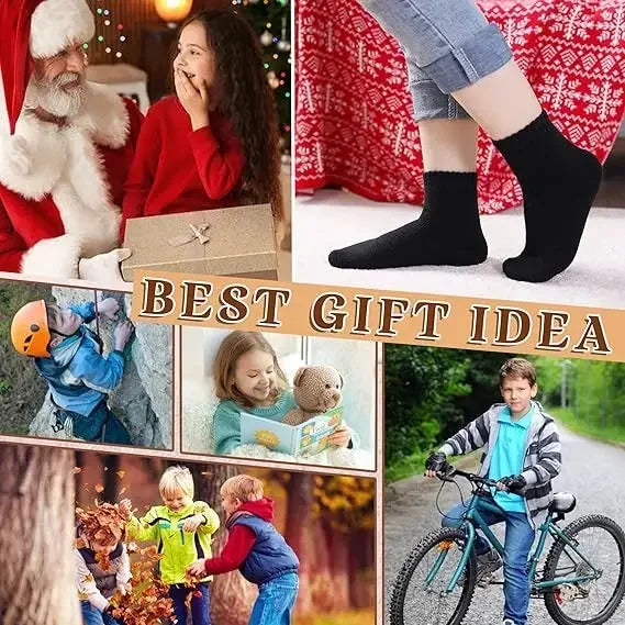CowLost | uncategorized-kids-winter-merino-wool-hiking-socks-thick-crew-3-pack |6