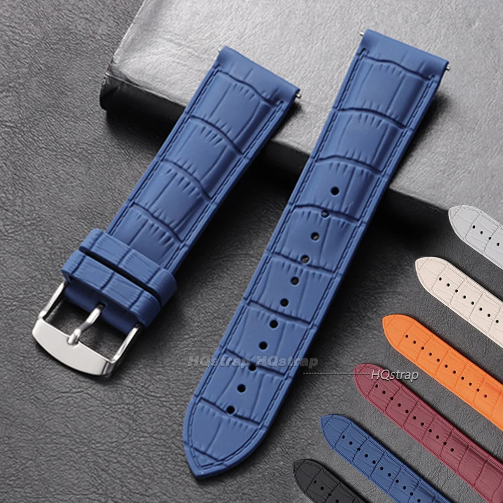 HQstrap Silicone Quick Release Watch Band 20mm 22mm Waterproof Sport Strap Universal