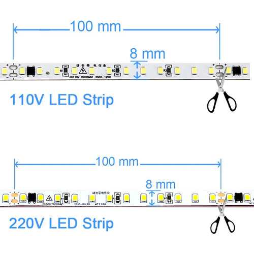 CowLost | 110v-220v-led-strip-2835-120leds-m-home-lamp-strip |2