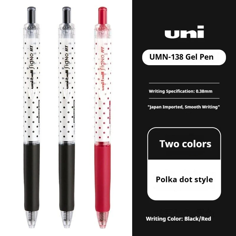 CowLost | product_id-uni-ball-signo-umn-138s-limited-polka-dot-gel-pen-0-38mm-retractable-fine-point-assorted-colors |41