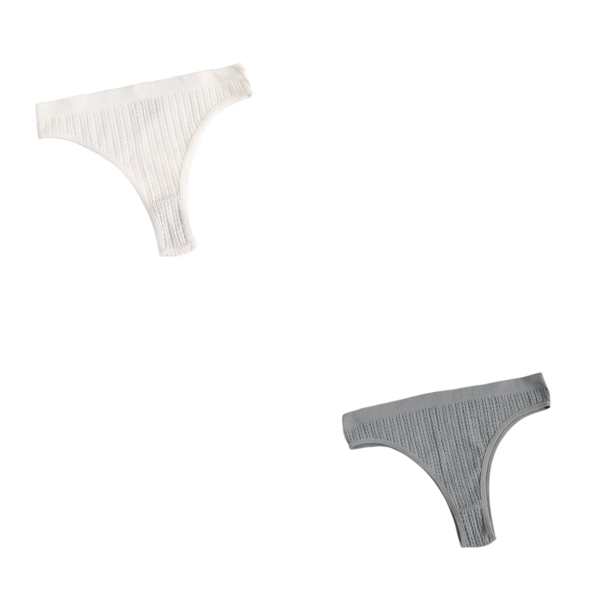 CowLost | product_id-2pcs-womens-seamless-low-rise-solid-briefs-m-xl |17