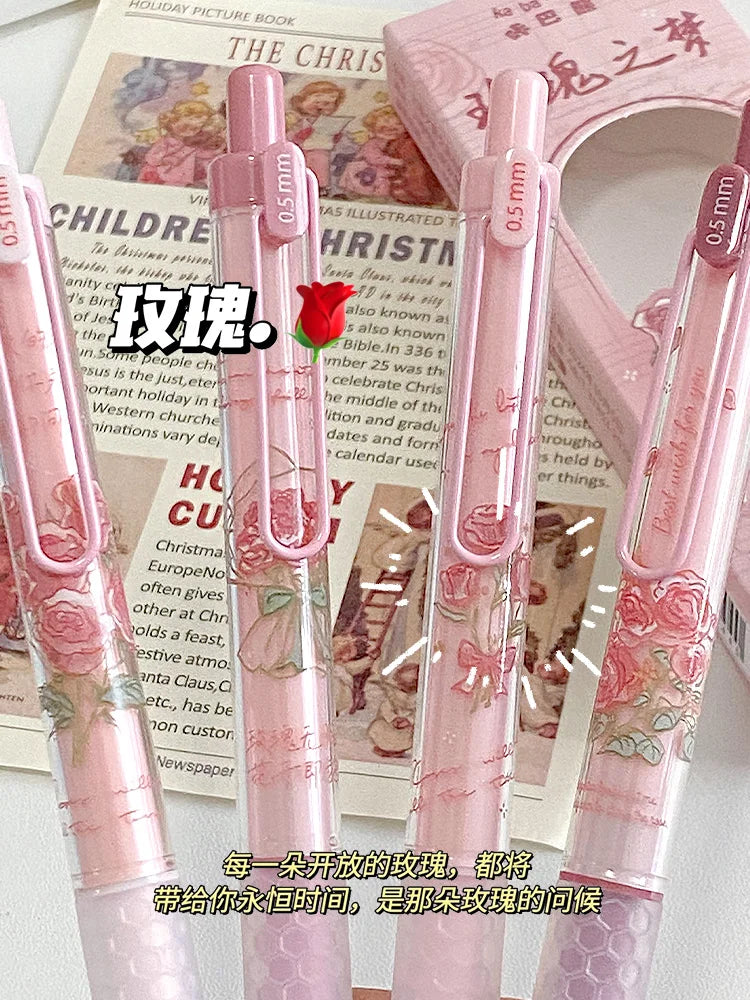 CowLost | product_id-fragrance-gel-pens-0-5mm-black-ink-rose-dog-coffee-assorted-colors-smudge-proof-comfortable-grip-for-study-and-homework |3