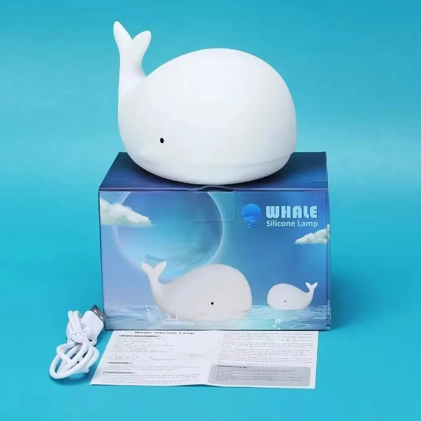 CowLost | product_id-whale-silicone-usb-rechargeable-led-night-light-with-7-colors-for-kids-room |6