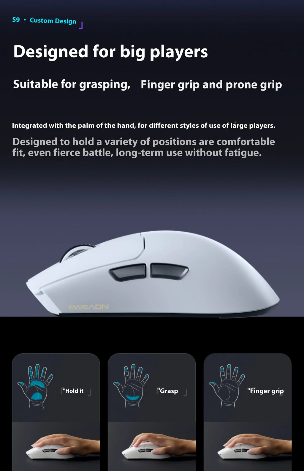 CowLost | eweadn-s9-pro-ultra-lightweight-wireless-gaming-mouse-tri-mode |16
