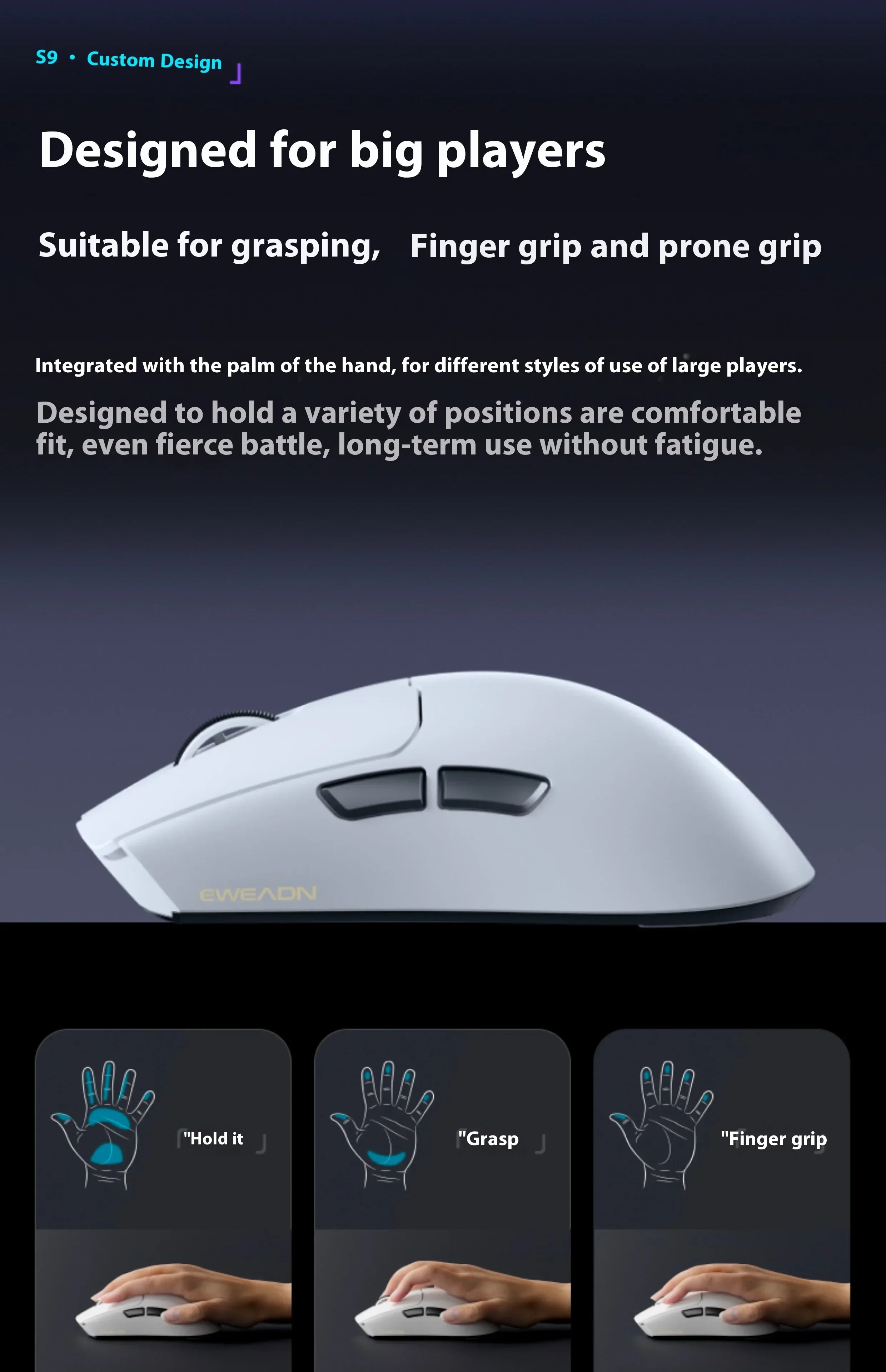 CowLost | eweadn-s9-pro-ultra-lightweight-wireless-gaming-mouse-tri-mode |16