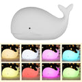 CowLost | product_id-whale-silicone-usb-rechargeable-led-night-light-with-7-colors-for-kids-room |12