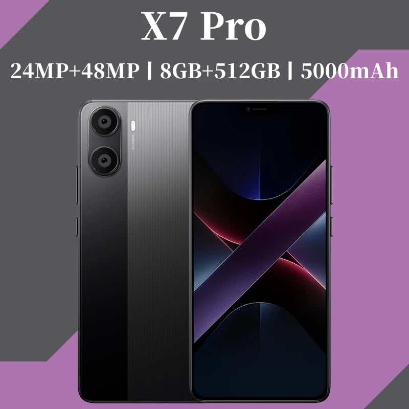 CowLost | x7-pro-ultra-smartphone-5g-android-8gb-ram-512gb-rom-6-26-inch |1