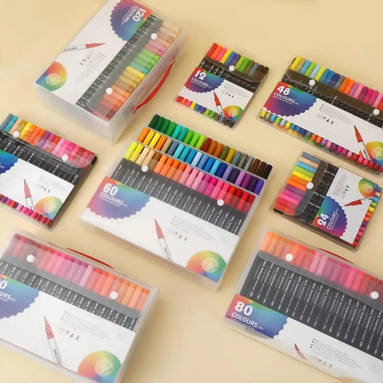 CowLost | product_id-dual-tip-brush-markers-set-12-or-120-colors-for-drawing-lettering |3