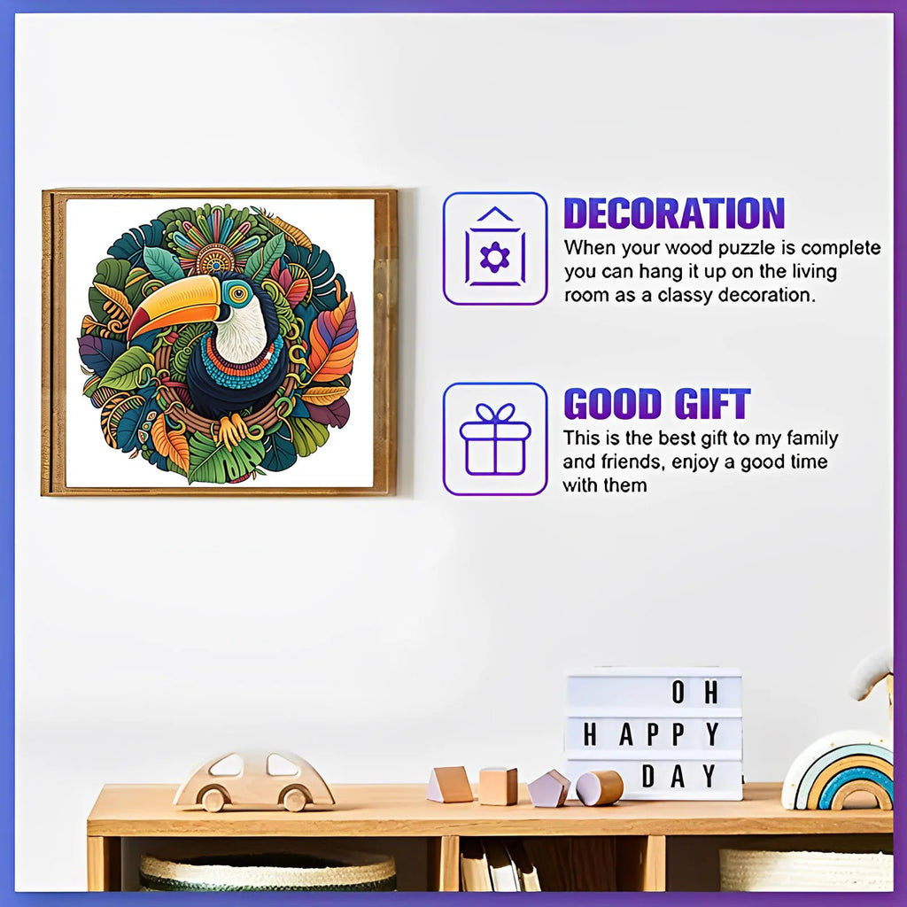 CowLost | product_id-toucan-wooden-jigsaw-puzzle-educational-animal-toy-gift-for-halloween-christmas |4