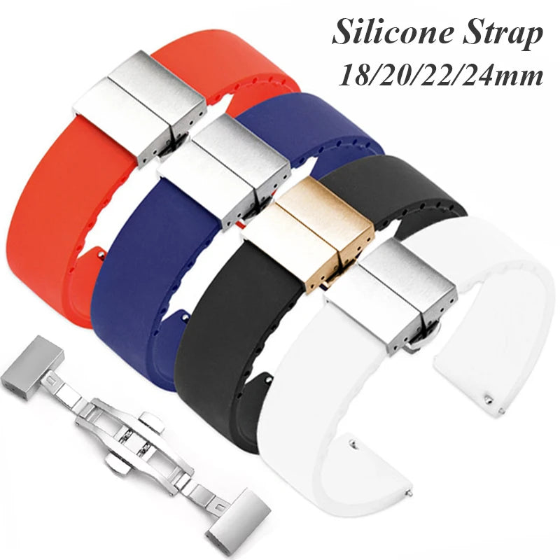 CowLost | product_id-quick-release-waterproof-silicone-watchband-18-24mm-for-rolex-seiko-unisex-sport-strap |1