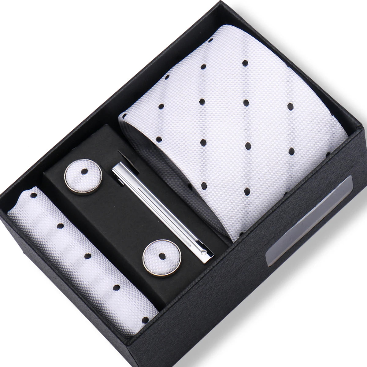 CowLost | tie-men-with-box-top-quality-business-ties-hanky-cufflink-set |63