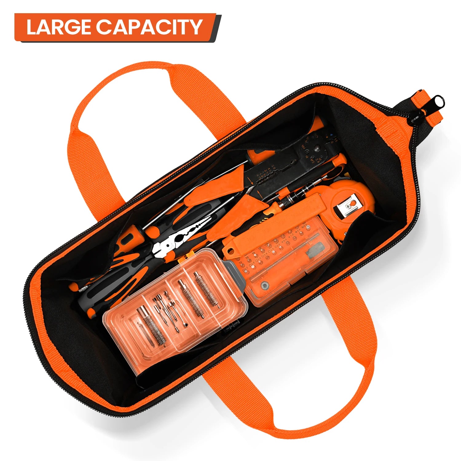 CowLost | product_id-14inch-electrician-tool-bag-with-12-pockets-heavy-duty-for-diy-and-craftsmen |5