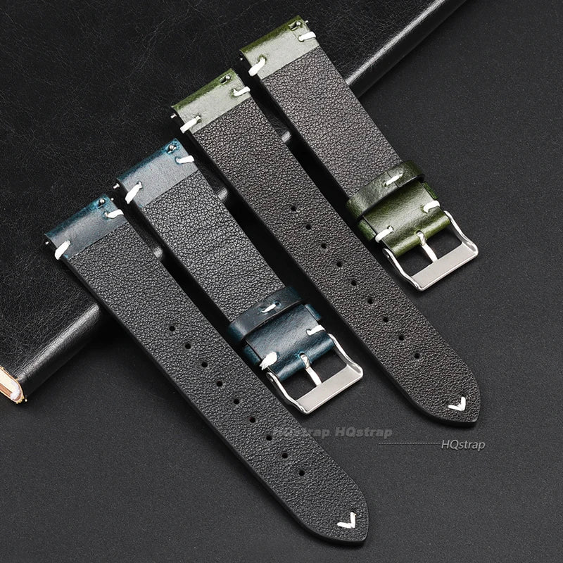 CowLost | bracelets-product_id-retro-oil-wax-calfskin-leather-watchband-for-seiko-quick-release-18mm-20mm-22mm |14