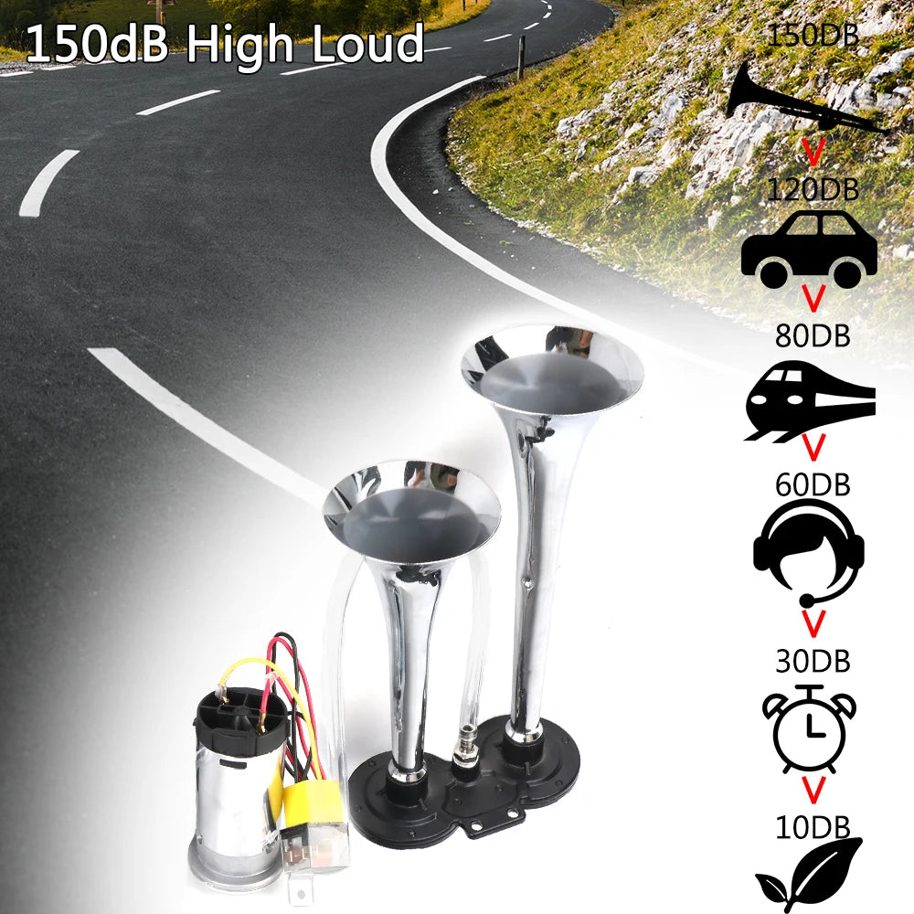 CowLost | product_id-12v-80a-universal-electric-horn-with-dual-trumpets-air-compressor-150db-for-motorcycle-boat-truck |4