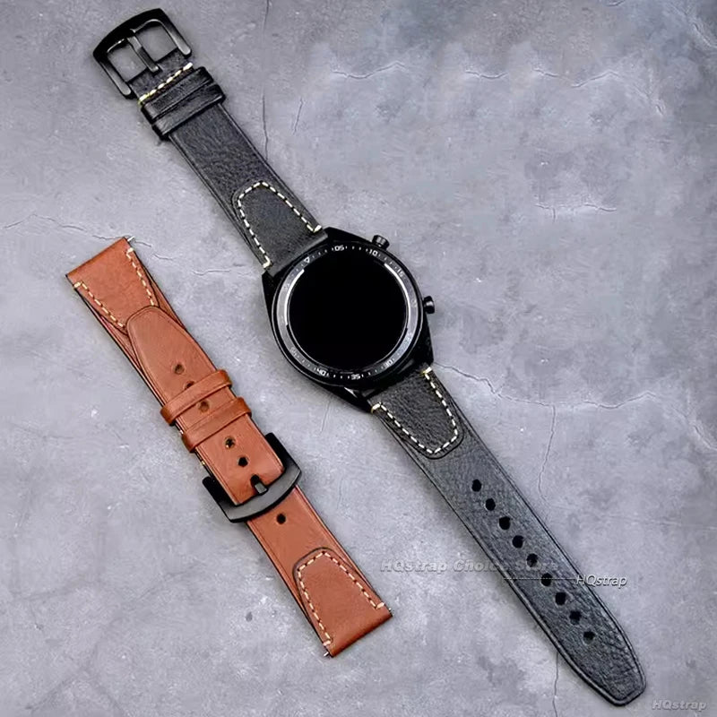 CowLost | bracelets-product_id-vintage-genuine-leather-watch-strap-20mm-22mm-retro-stitching-for-seiko-rolex |11