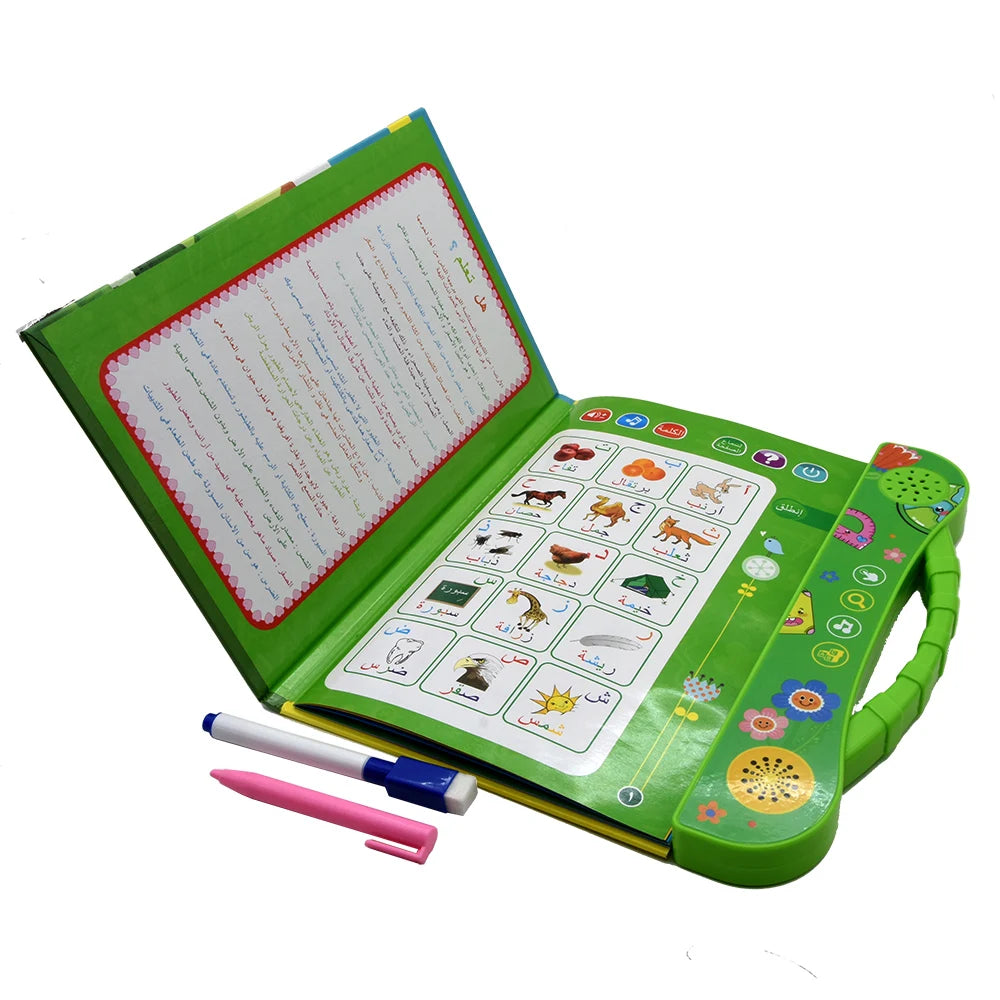 Arabic Interactive Learning Book with Sound Effects for Kids Ages 5-8 Educational Storybook Gift