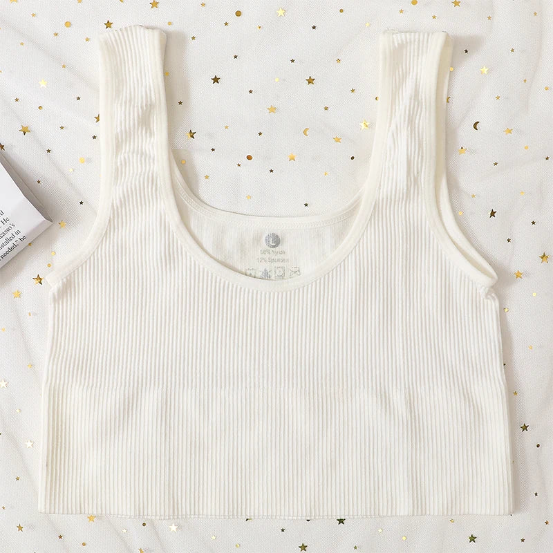CowLost | product_id-seamless-ribbed-wireless-sports-bra-tank-top-crop-for-women |17
