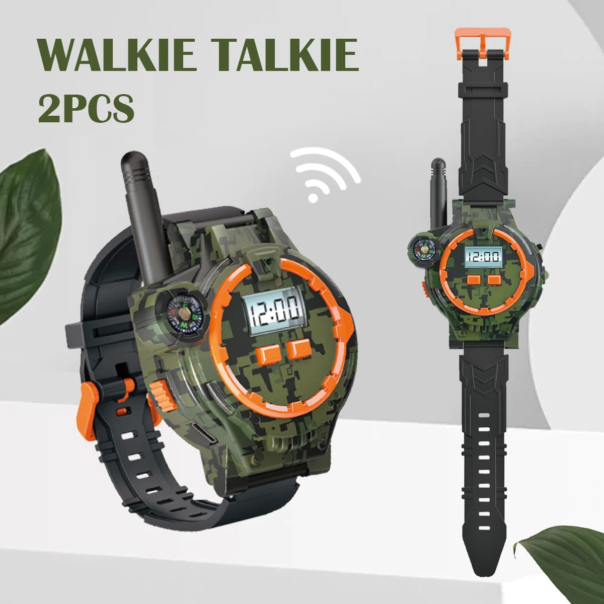 CowLost | product_id-2pcs-rechargeable-electronic-walkie-talkie-watch-with-compass-kids-toy-gift |16