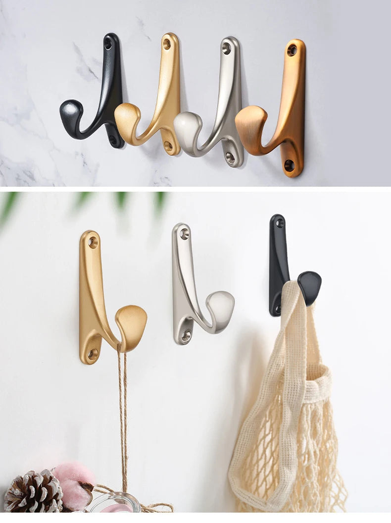 CowLost | modern-minimalist-zinc-alloy-black-clothes-hook-furniture |11