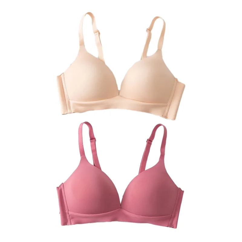 CowLost | product_id-fallsweet-2pcs-seamless-wireless-push-up-3-4-cup-bra-for-women |15