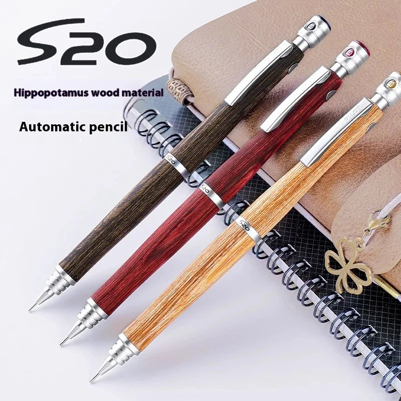 CowLost | product_id-pilot-s20-premium-mechanical-pencil-0-5mm-low-center-gravity-ebony-wood-barrel-for-sketching-technical-drawing |2