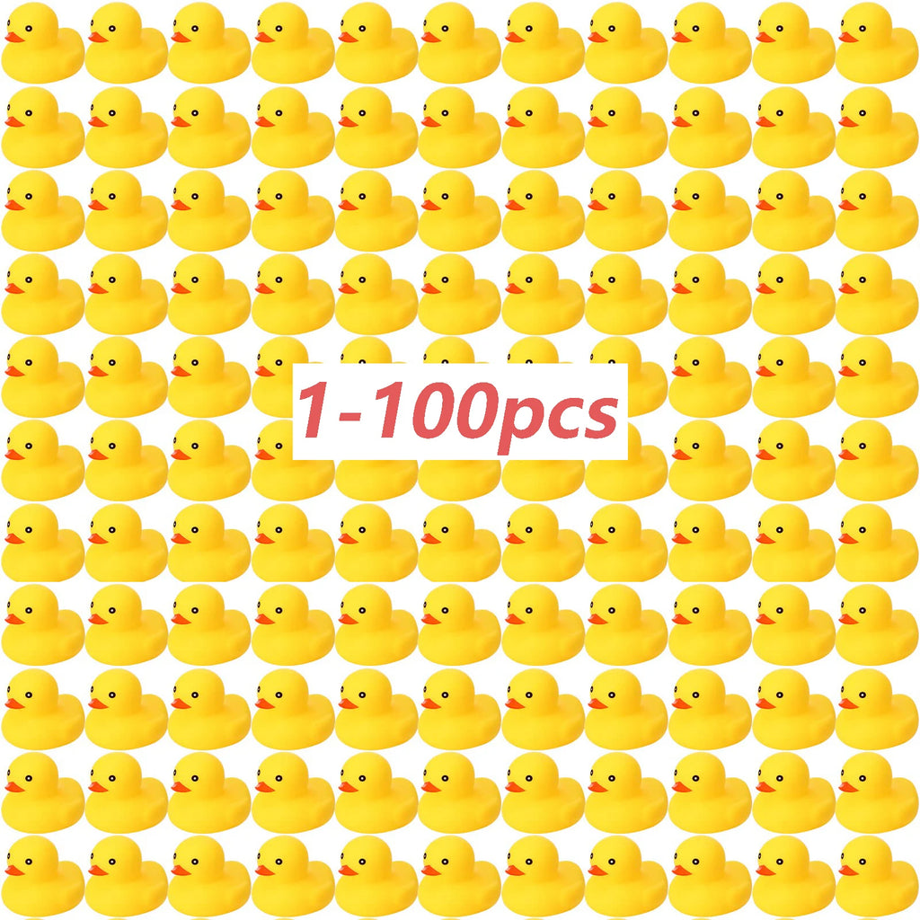CowLost | product_id-1-100-pcs-yellow-squeaky-rubber-ducks-for-party-favors-prizes-and-car-decor |1